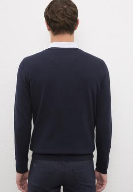 Erkek Lacivert Basic Kazak - 50224740001