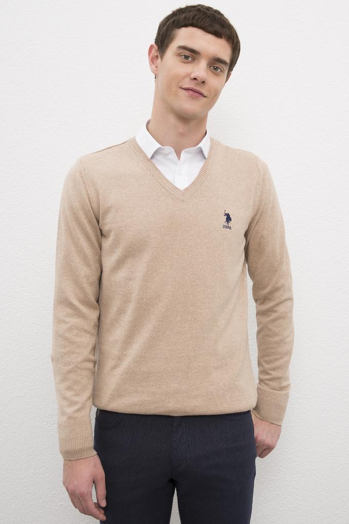 Erkek Camel Melanj Basic Kazak