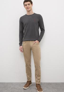 Erkek Antrasit Melanj Basic Kazak - 50224739069