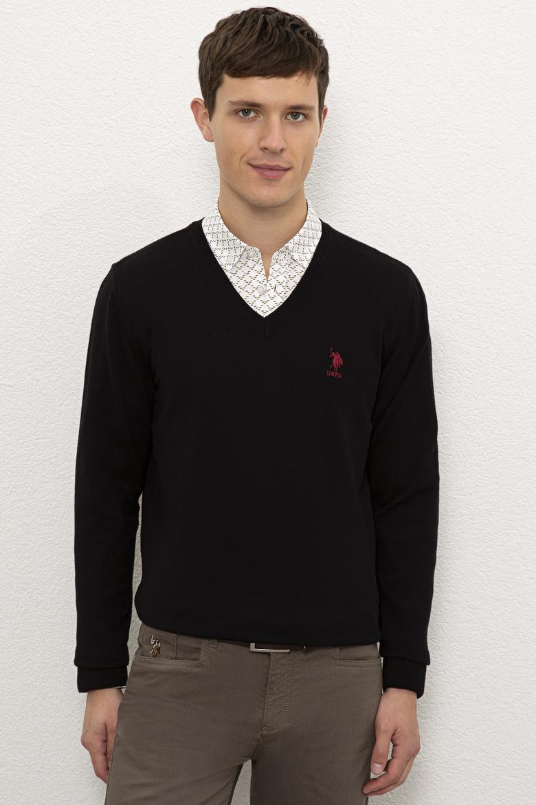 Erkek Siyah Basic Kazak