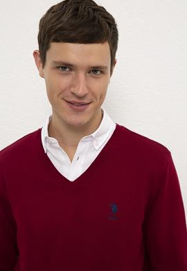 Erkek Bordo Basic Kazak - 50224740046