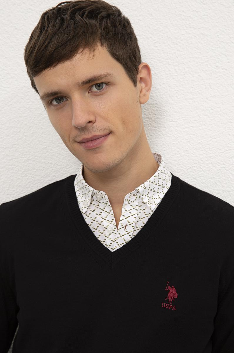 Erkek Siyah Basic Kazak