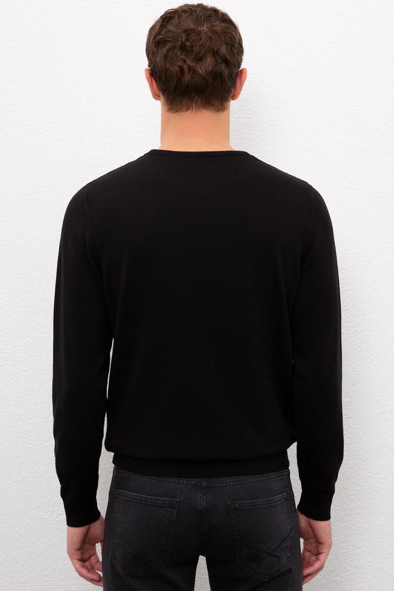 Erkek Siyah Basic Kazak - 50224779010