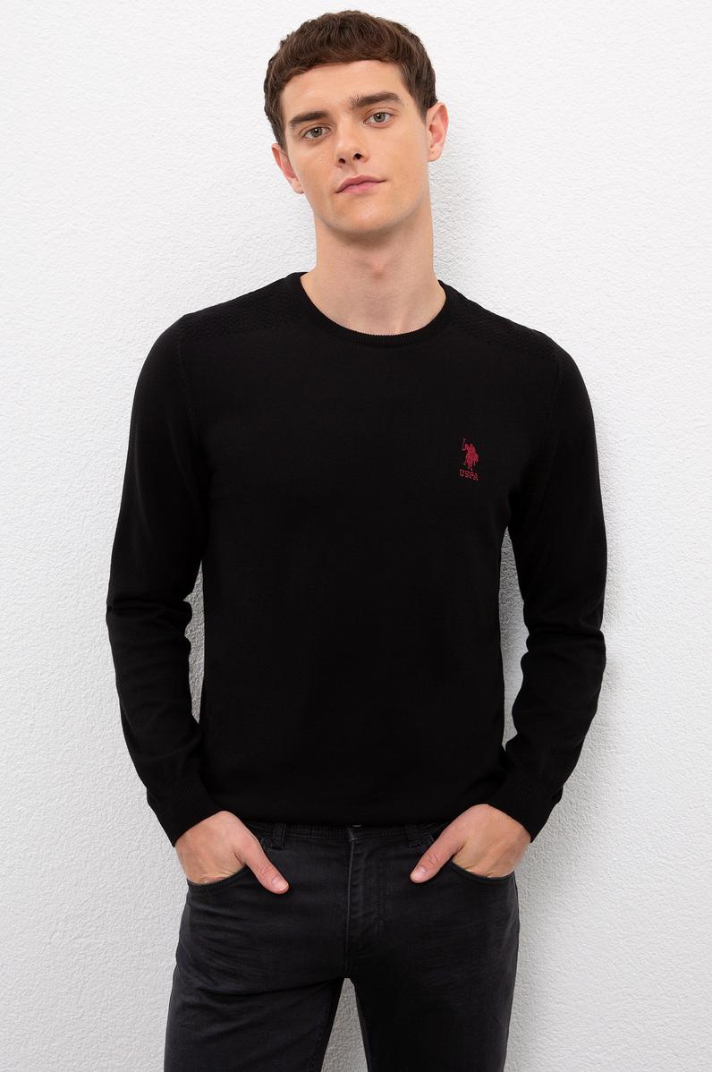 Erkek Siyah Basic Kazak