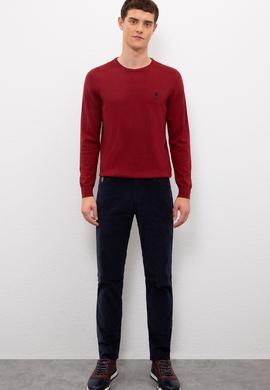 Erkek Bordo Basic Kazak - 50224779034