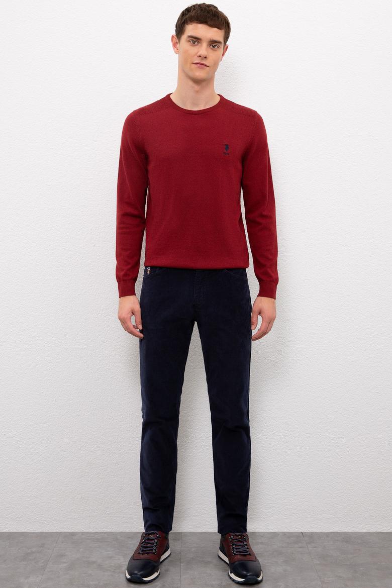 Erkek Bordo Basic Kazak - 50224779034