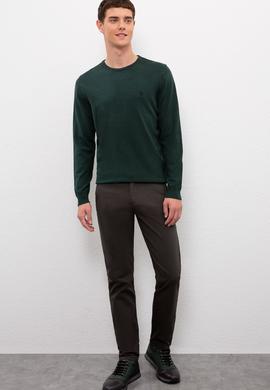 Erkek Yeşil Basic Kazak - 50224779056