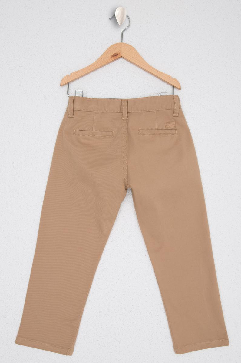 Erkek Çocuk Camel Kanvas Pantolon