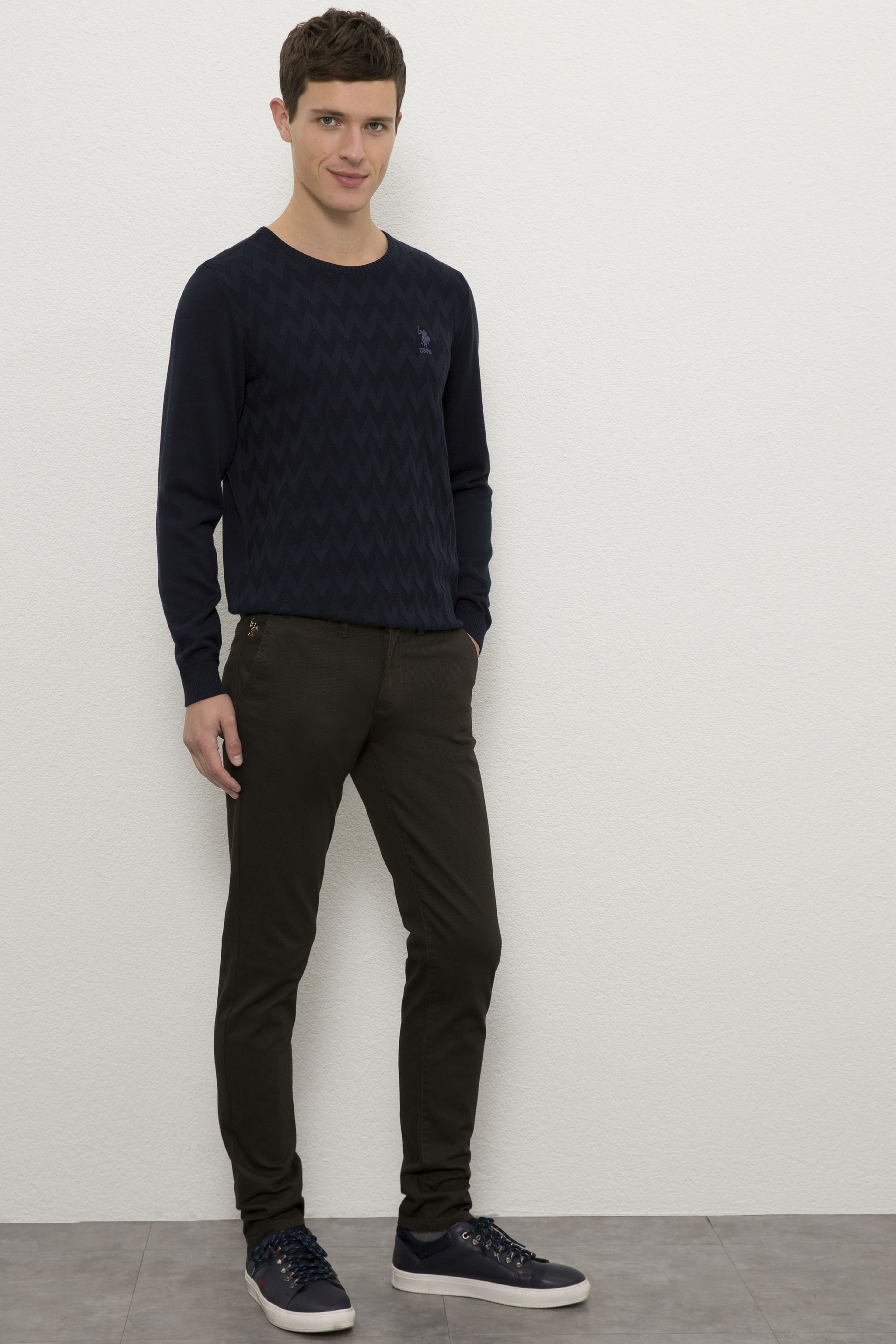 Erkek Yeşil Chinos - Image 2