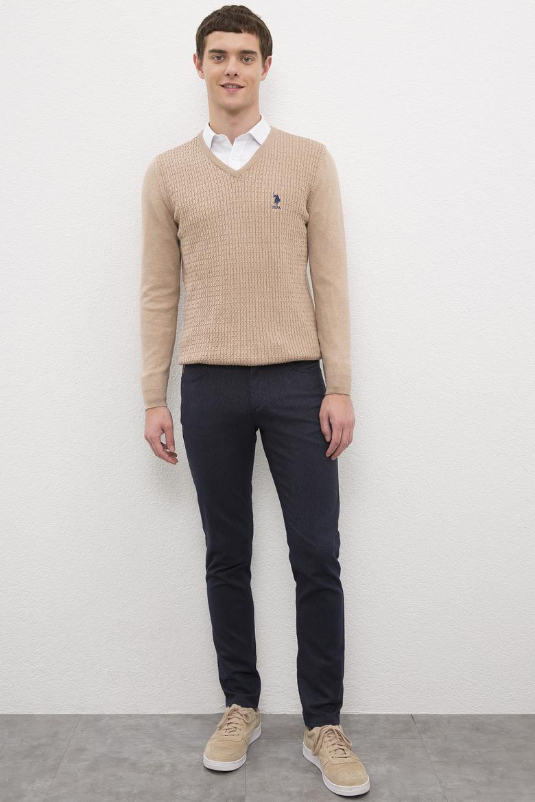 Erkek Camel Melanj Basic Kazak - 50224991086