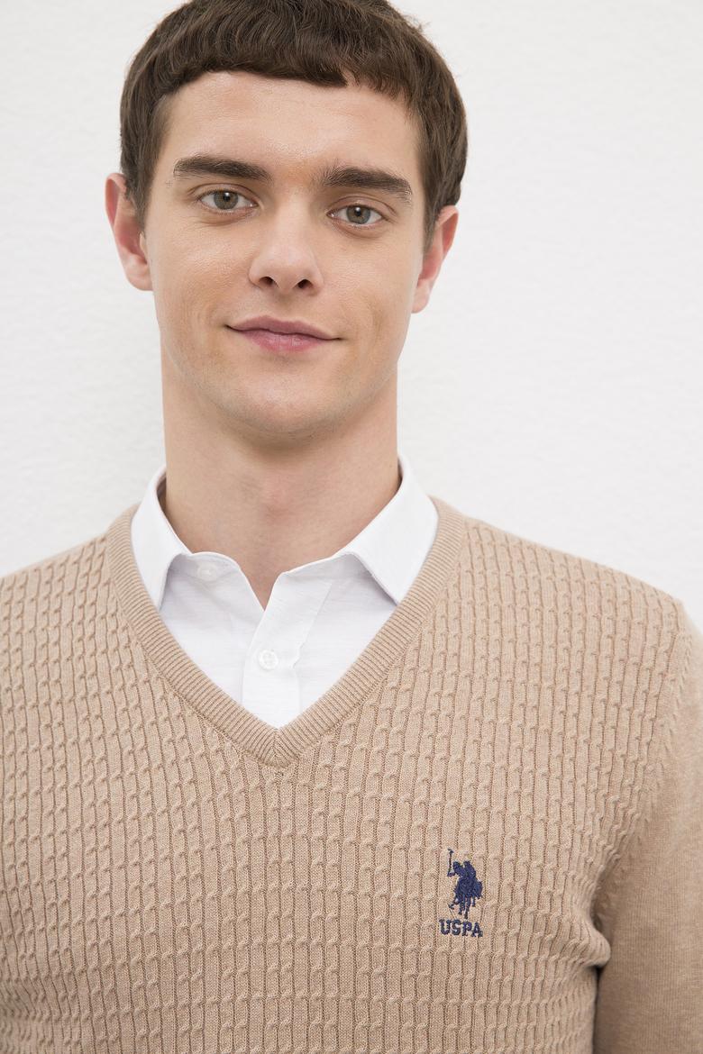 Erkek Camel Melanj Basic Kazak - 50224991086