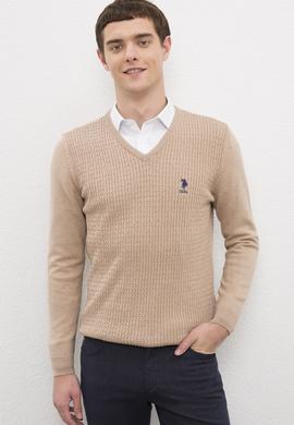 Erkek Camel Melanj Basic Kazak - 50224991086