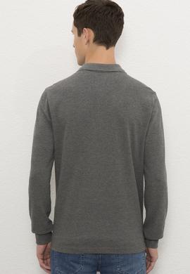 Erkek Antrasit Melanj Basic Sweatshirt - 50225344032