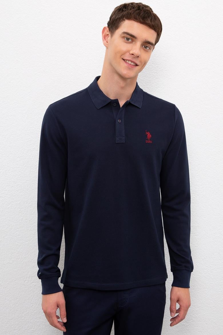 Erkek Lacivert Basic Sweatshirt