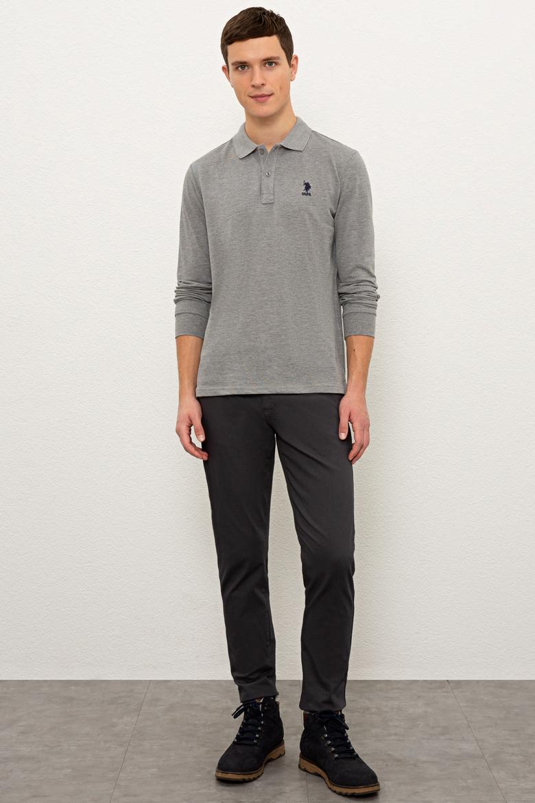 Erkek Gri Melanj Basic Sweatshirt - 50225344022