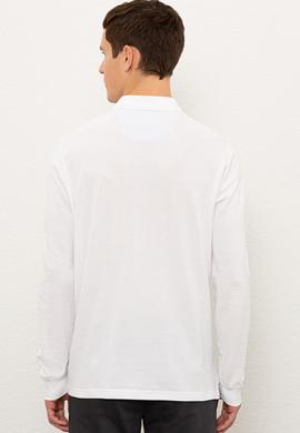 Erkek Beyaz Basic Sweatshirt - 50225344092