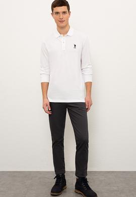 Erkek Beyaz Basic Sweatshirt - 50225344092