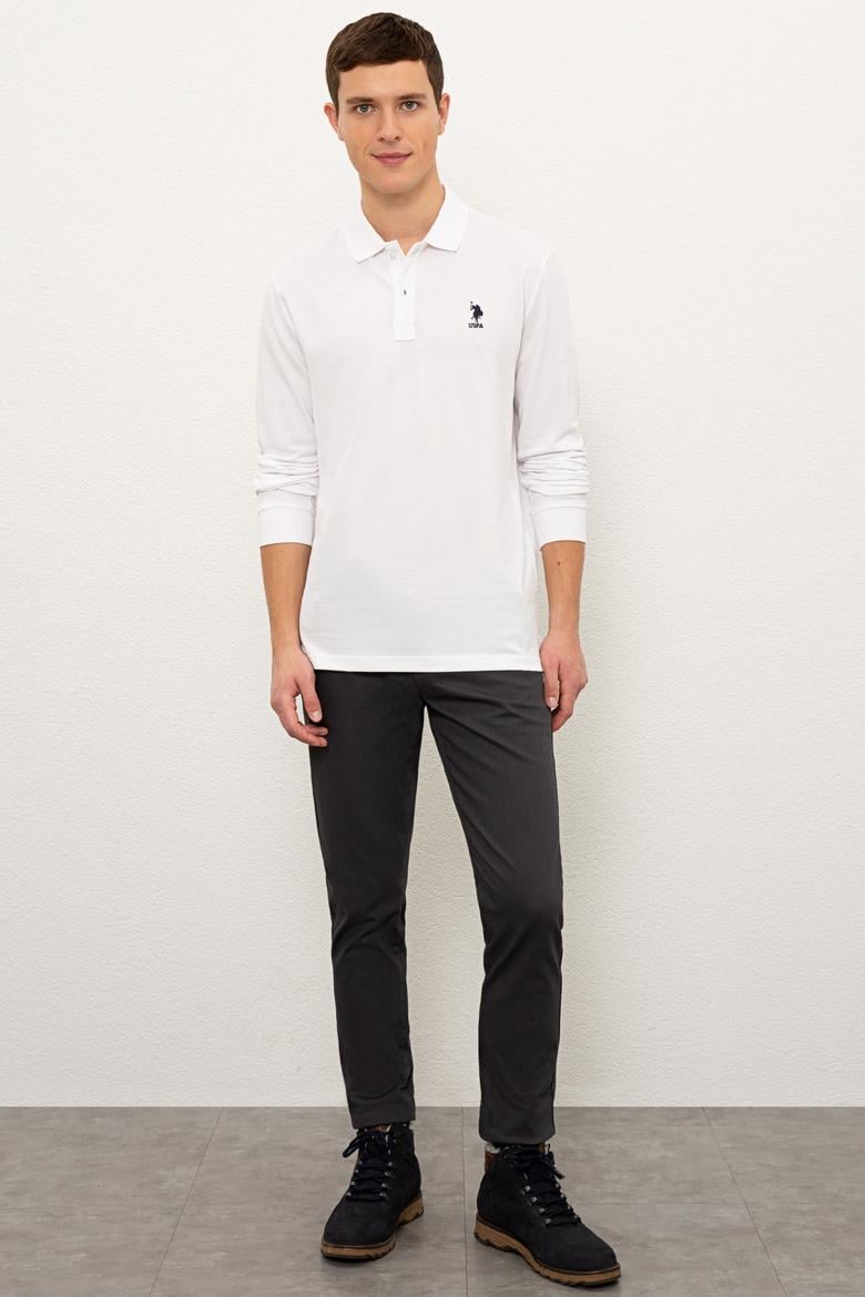 Erkek Beyaz Basic Sweatshirt - 50225344092