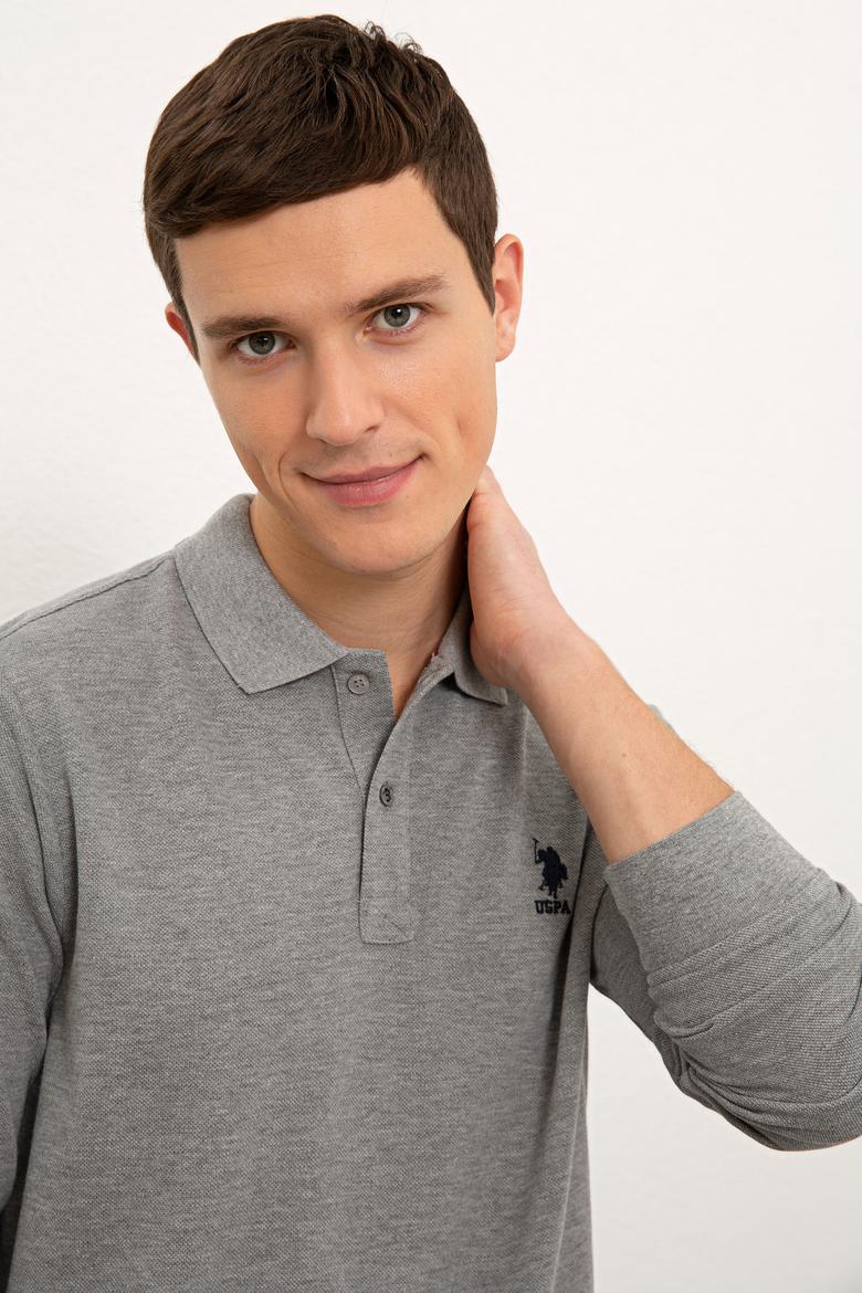 Erkek Gri Melanj Basic Sweatshirt - 50225344022