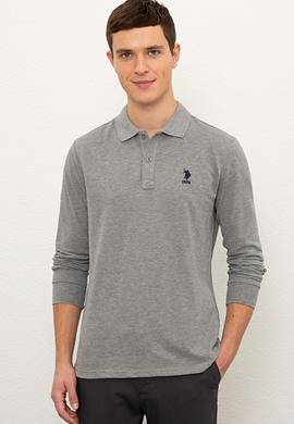 Erkek Gri Melanj Basic Sweatshirt - 50225344022