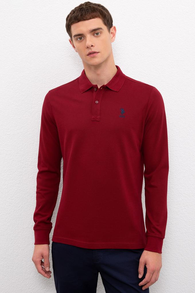 Erkek Bordo Basic Sweatshirt