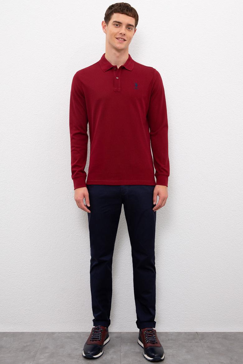 Erkek Bordo Basic Sweatshirt - 50225344166