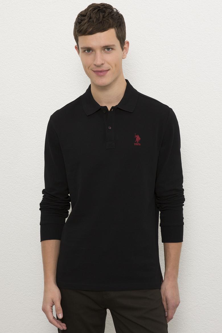 Erkek Siyah Basic Sweatshirt