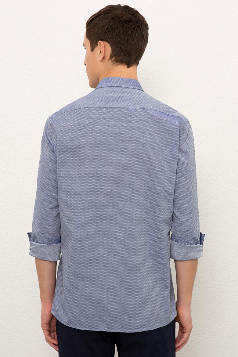 Erkek Lacivert Uzun Kollu Basic Gömlek - 50225382014