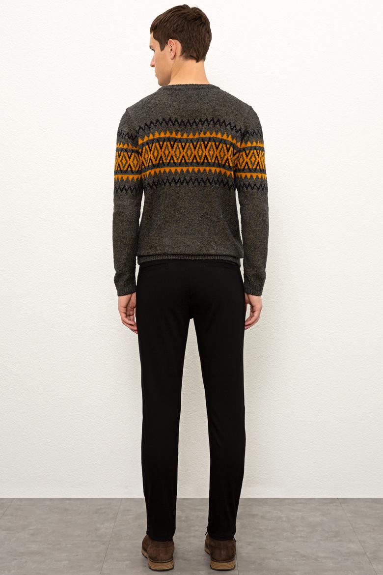 Erkek Siyah Kanvas Pantolon - 50206385024