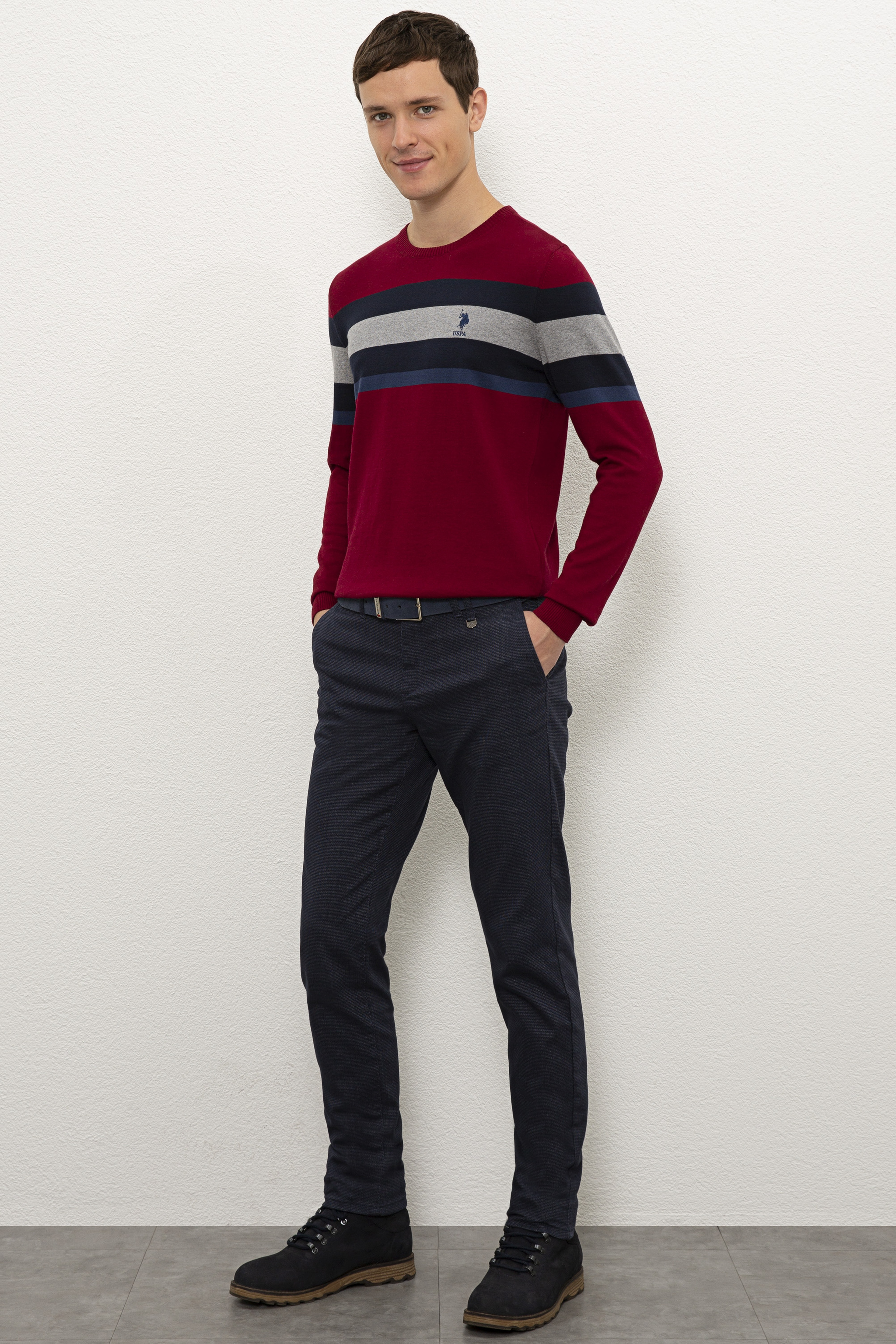 Erkek Lacivert Chinos - Image 2