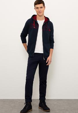 Erkek Lacivert Örme Hırka - 50225494033