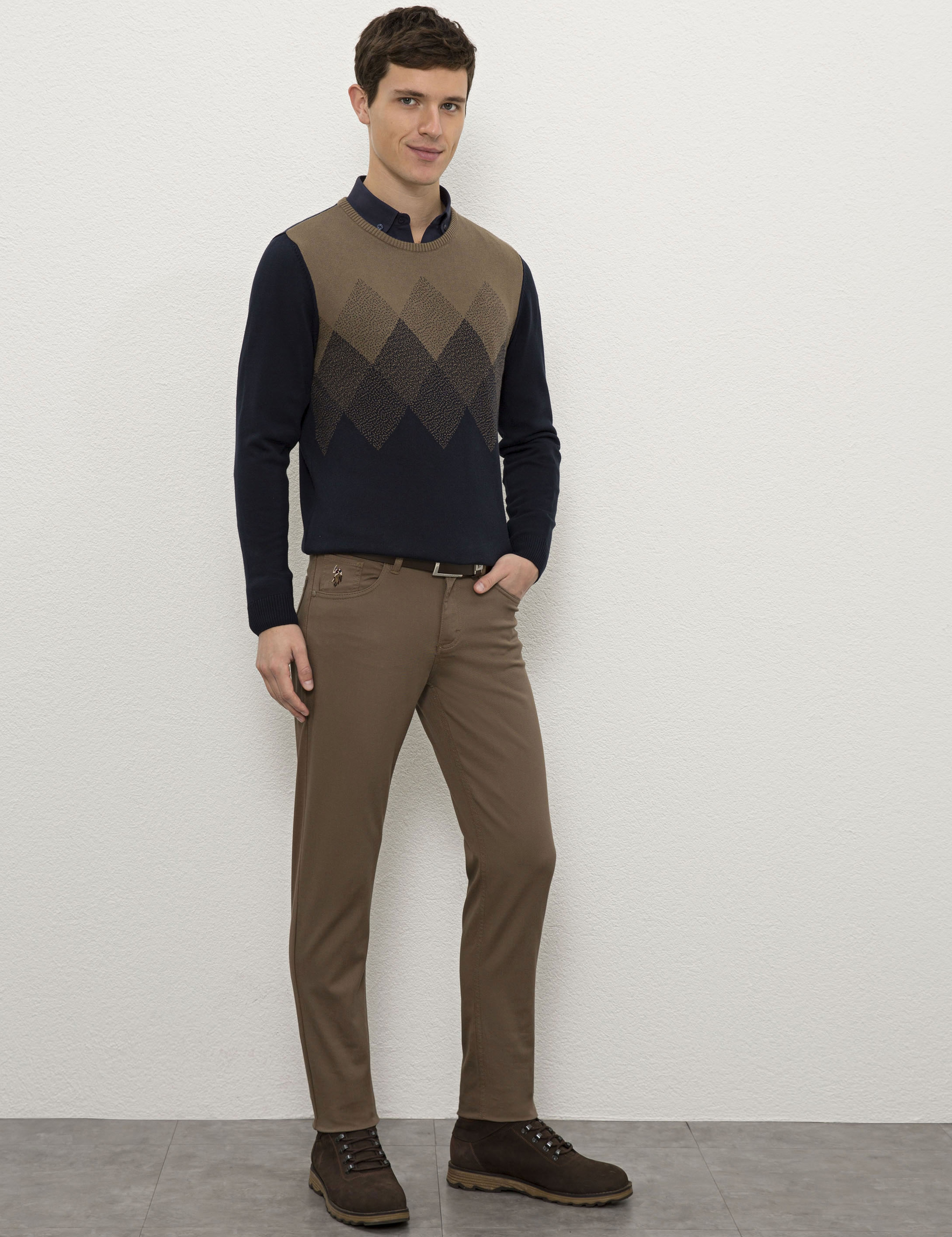Erkek Kahverengi Chinos - Image 2