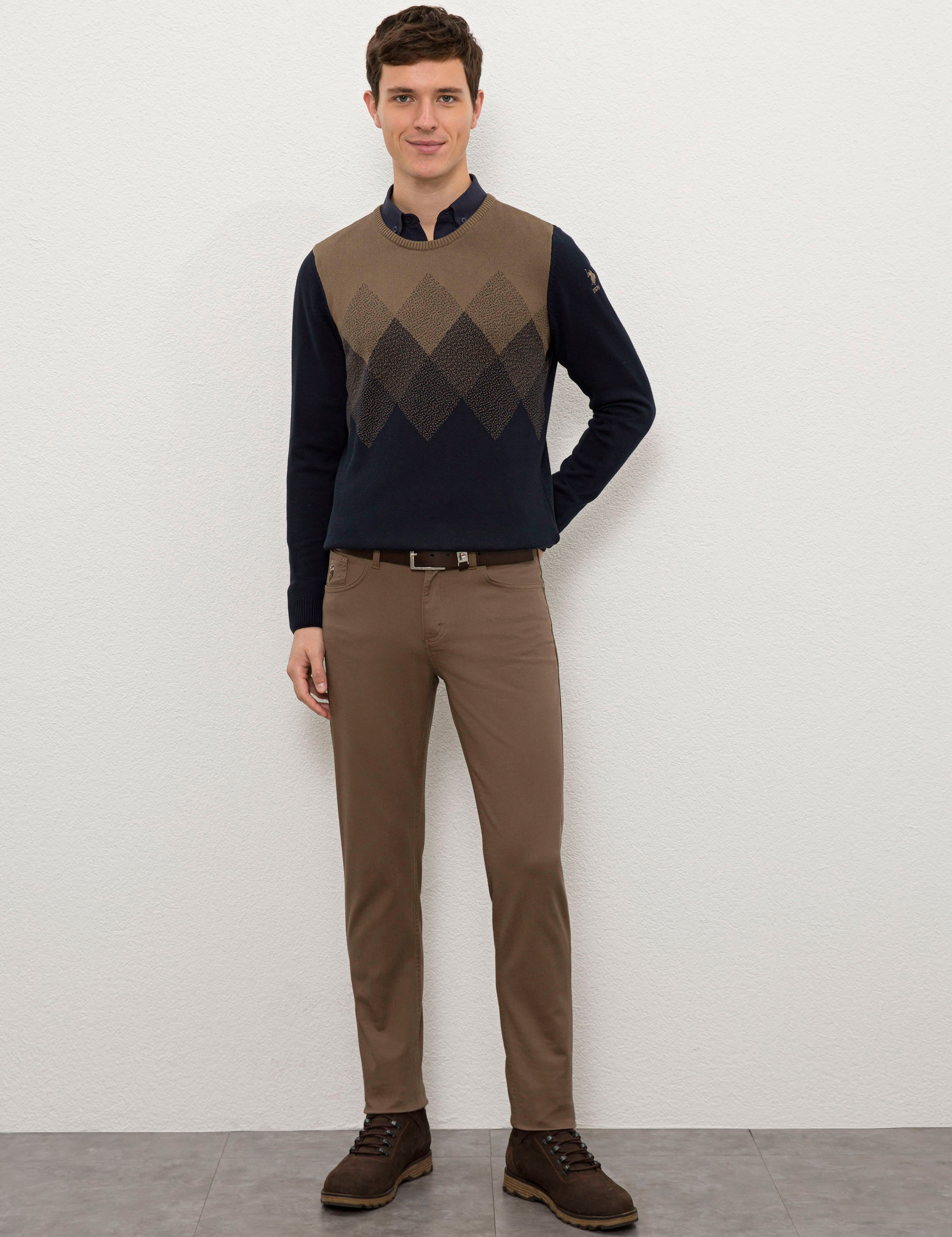 Erkek Kahverengi Chinos - Image 1