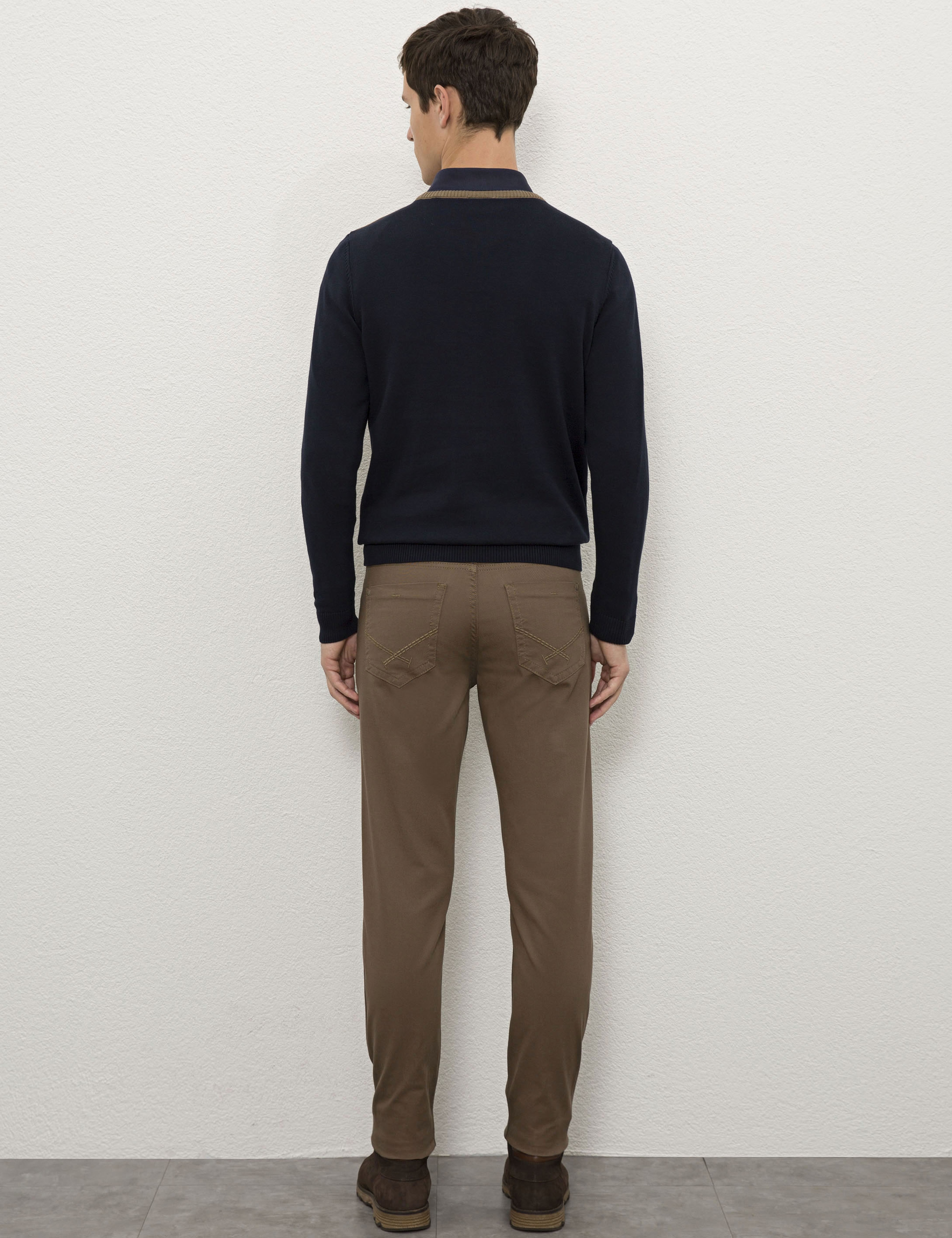 Erkek Kahverengi Chinos - Image 3