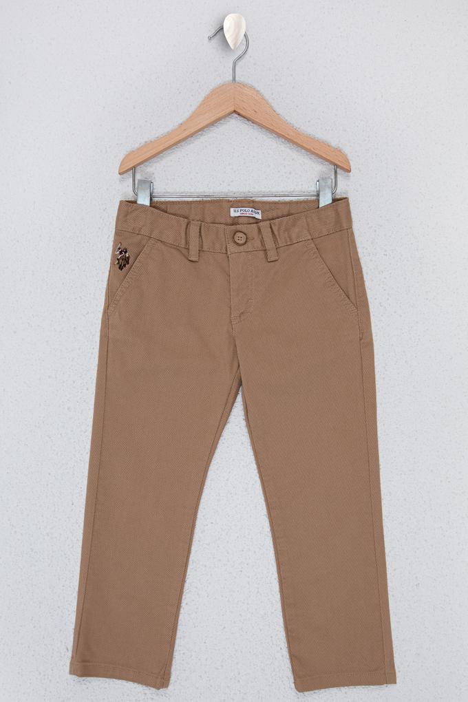 Erkek Çocuk Camel Kanvas Pantolon