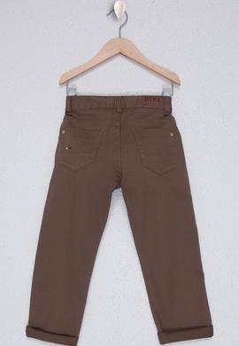 Erkek Çocuk Kahverengi Kanvas Pantolon - 50225703045