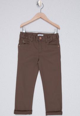 Erkek Çocuk Kahverengi Kanvas Pantolon - 50225703045