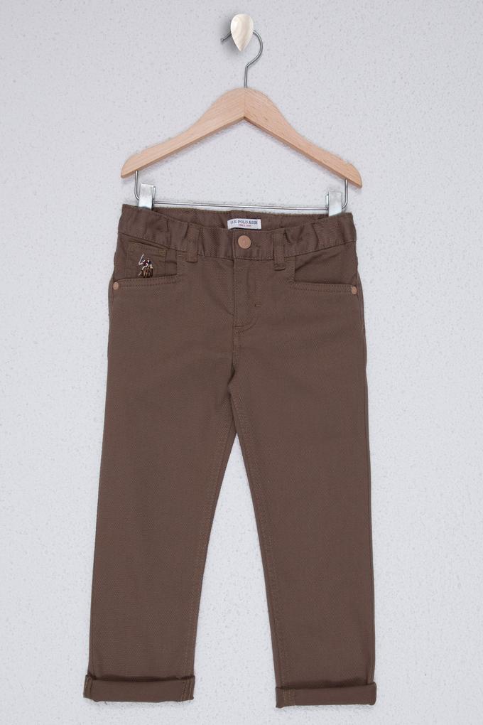 Erkek Çocuk Kahverengi Kanvas Pantolon