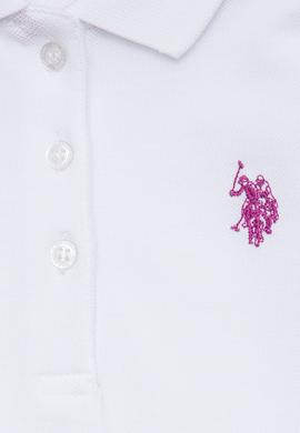 Çocuk Polo Yaka Beyaz Basic Sweatshirt - 50226154081
