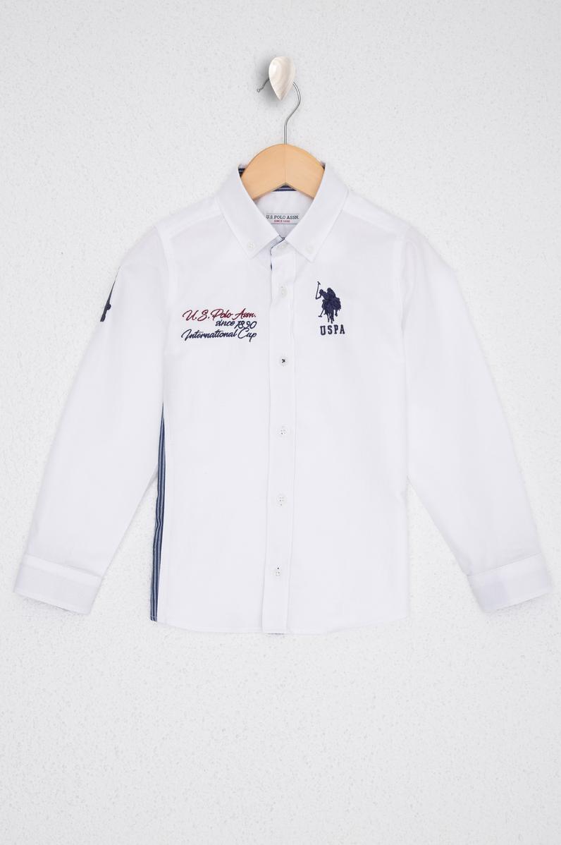 Erkek Çocuk Beyaz Gömlek Uzunkol