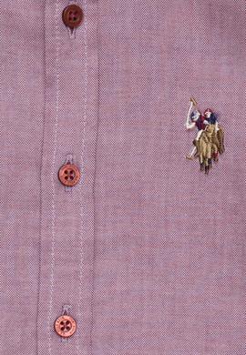 Erkek Çocuk Bordo Uzun Kollu Basic Gömlek - 50226523026