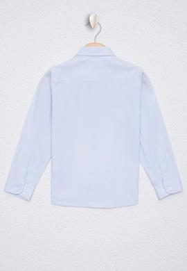Erkek Çocuk Açık Mavi Uzun Kollu Basic Gömlek - 50226523010