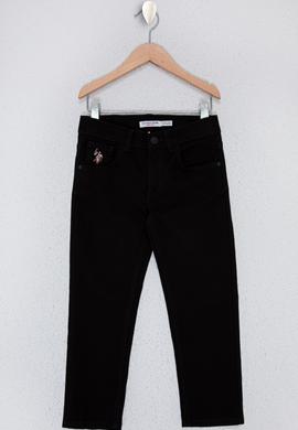 Erkek Çocuk Siyah Kanvas Pantolon - 50227473007