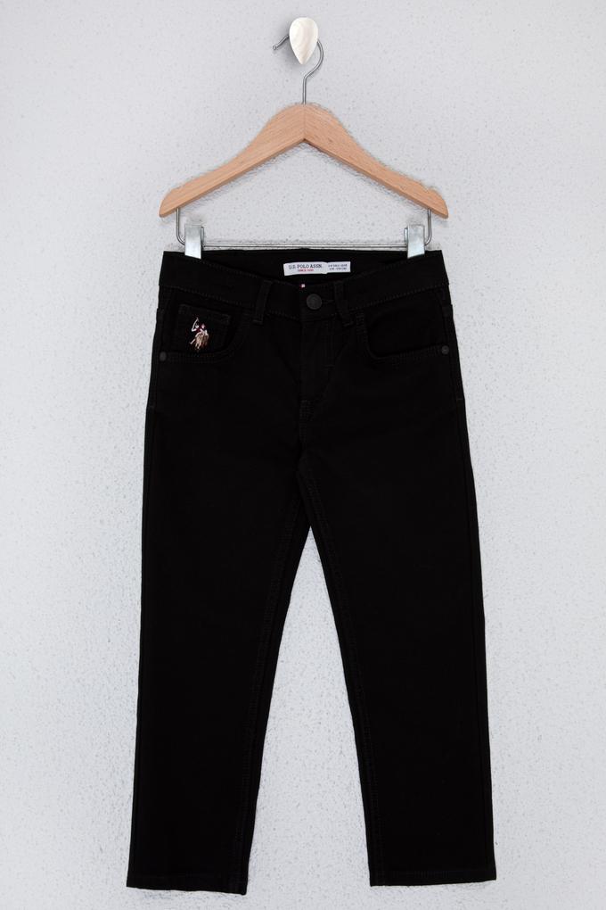 Erkek Çocuk Siyah Kanvas Pantolon