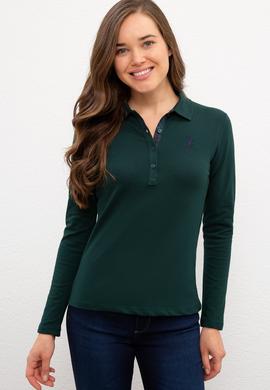 Kadın Koyu Yeşil Basic Sweatshirt - 50228465087