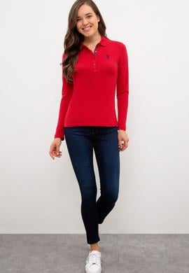 Kadın Kırmızı Basic Sweatshirt - 50228465058