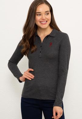 Kadın Siyah Basic Sweatshirt - 50228514027