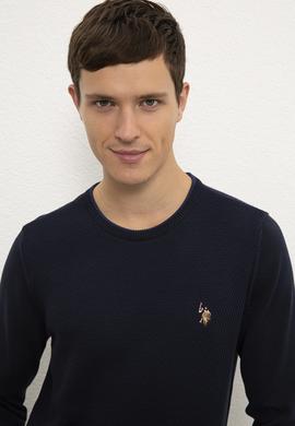 Erkek Lacivert Kazak - 50229089005