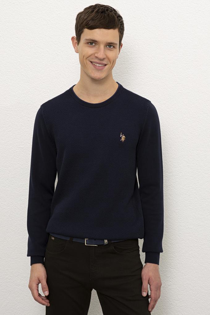 Erkek Lacivert Kazak