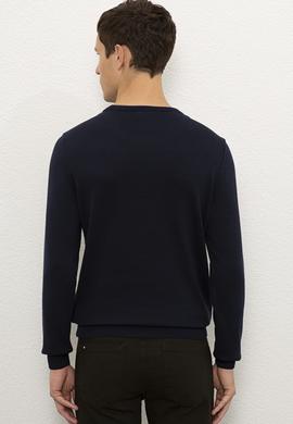 Erkek Lacivert Kazak - 50229089005